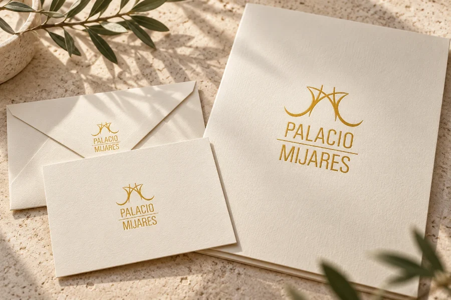 Palacio Mijares · identidad: papelería