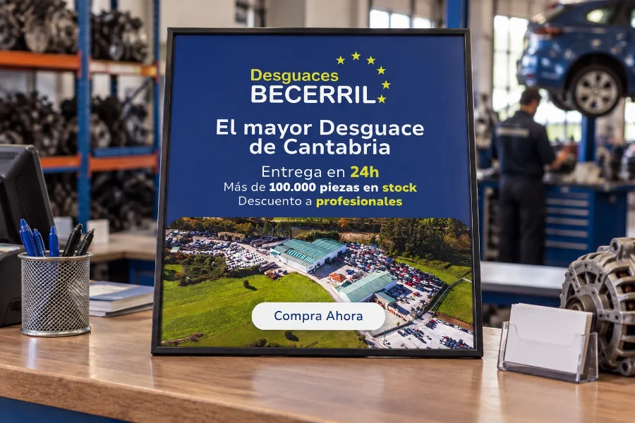 Desguaces Becerril: cartel de la campaña