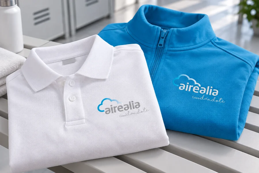 Airealia · identidad: ropa de trabajo