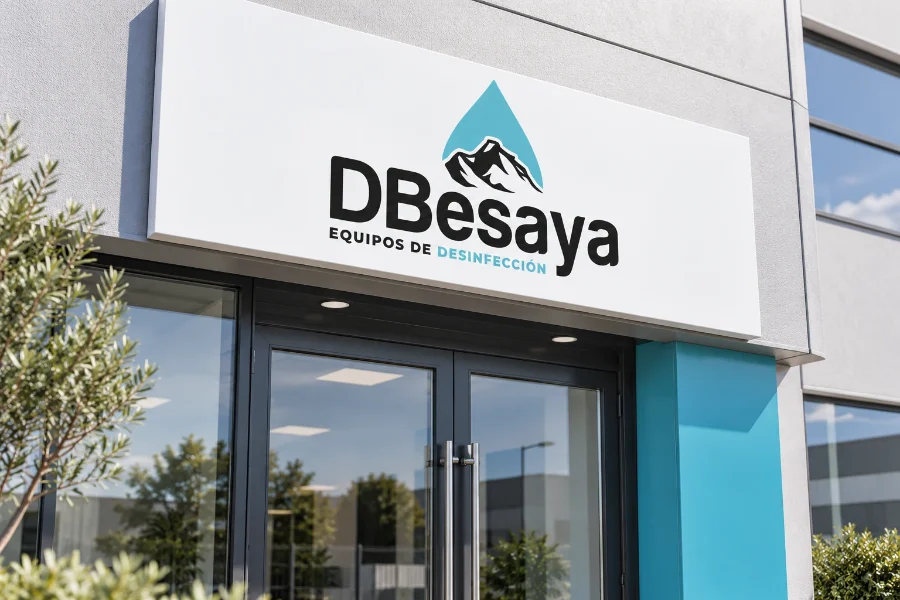 DBesaya · identidad: rótulo de fachada