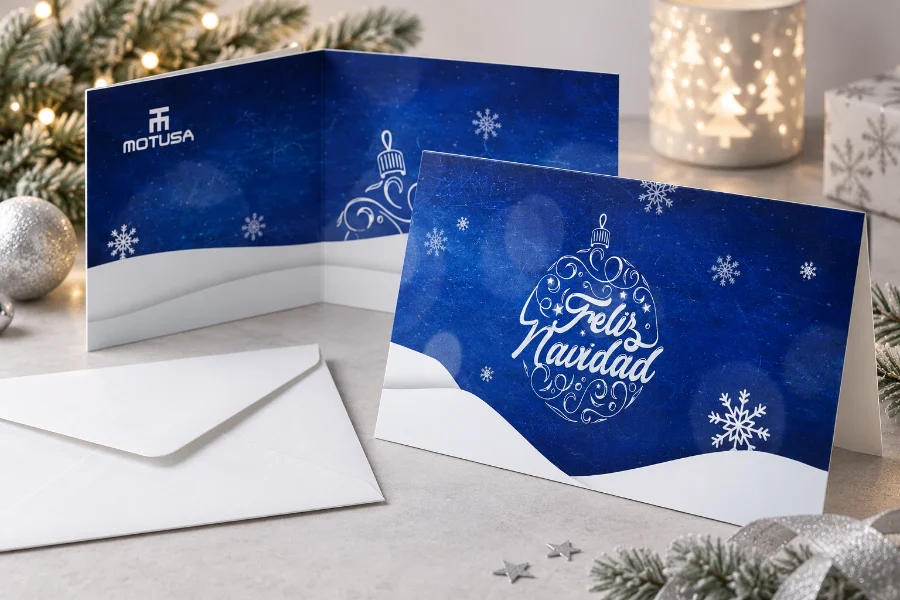 Motusa · Navidad 2019: interior de la felicitación
