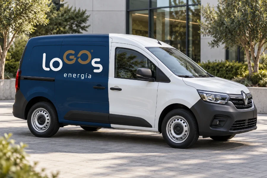 LoGOs Energía · branding, web y campañas 2021: vehículo comercial