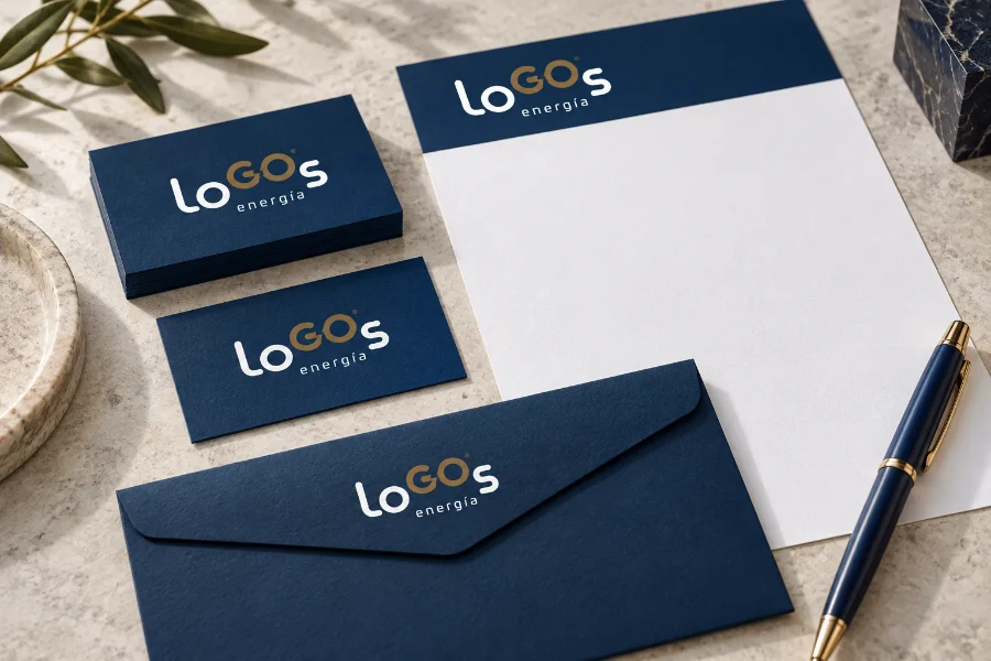 LoGOs Energía · branding, web y campañas 2021: papelería