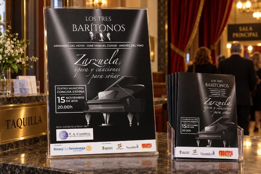 Rotary · Los Tres Barítonos: expositor en la taquilla