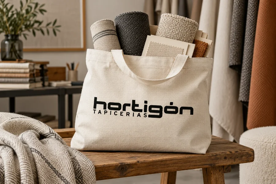 Hortigón · identidad de tapicerías: bolsa de muestras