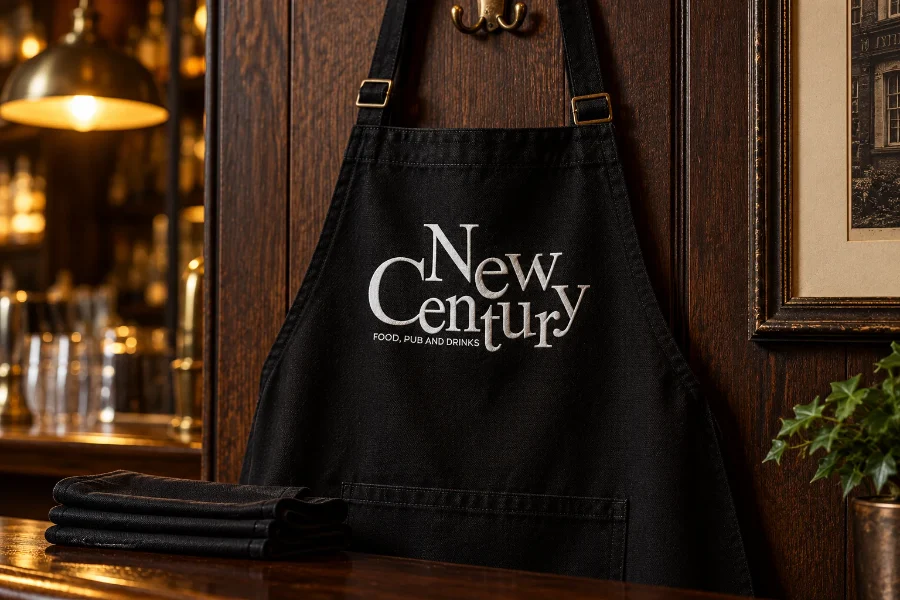 New Century · identidad: delantal de barra