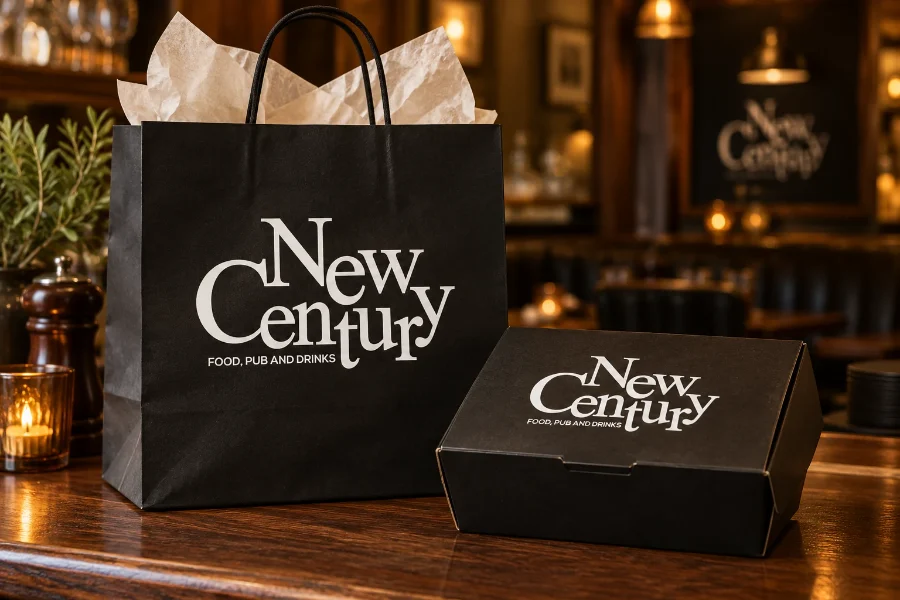 New Century · identidad: bolsa para llevar