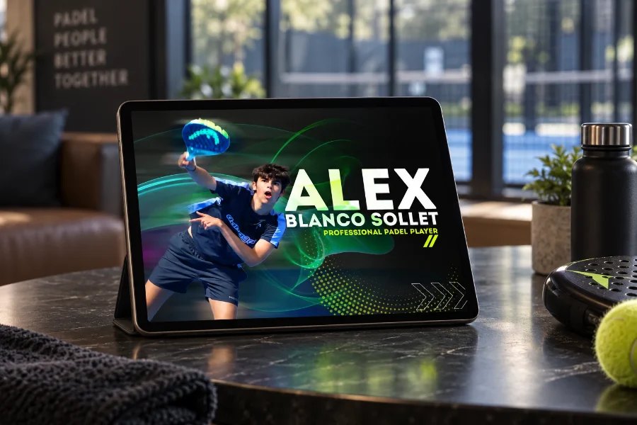 Sollet · dossier de Alex Blanco Sollet: presentación en la tableta