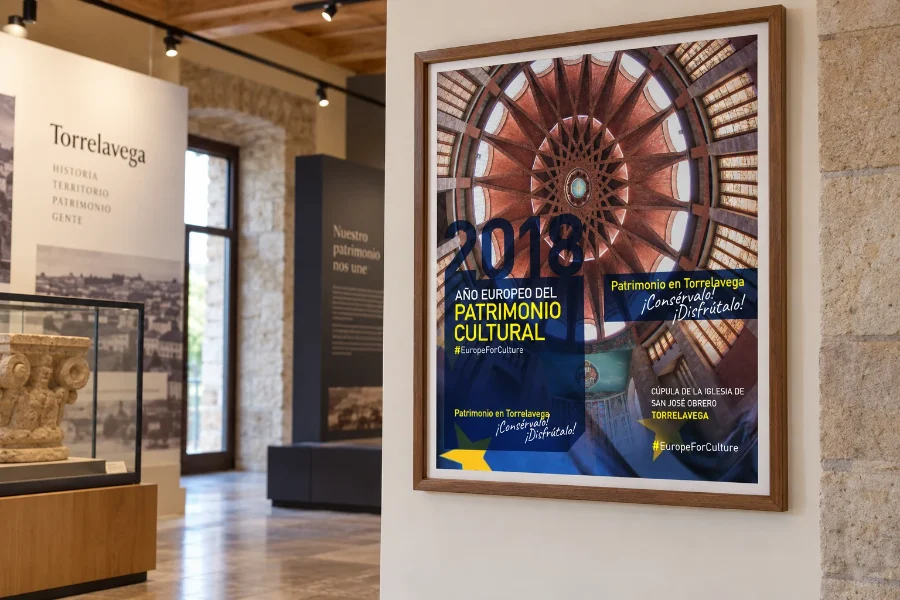 ADL Torrelavega · folleto de patrimonio cultural: cartel