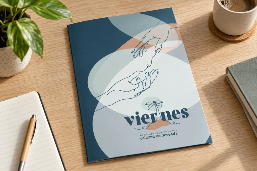Viernes Proyecto · identidad y materiales: carpeta corporativa