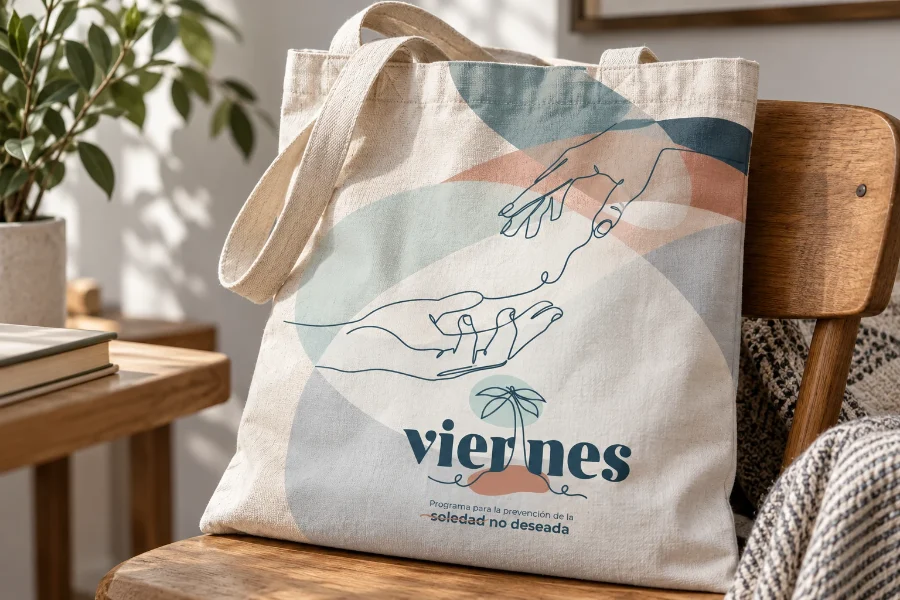 Viernes Proyecto · identidad y materiales: bolsa del taller