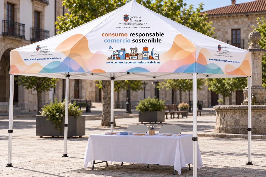 Gobierno de Cantabria: carpa itinerante