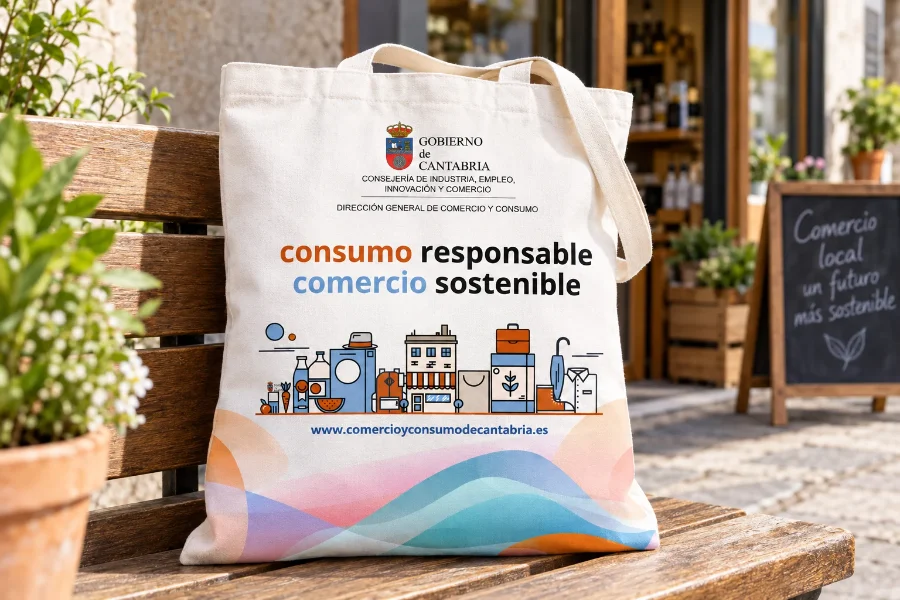 Gobierno de Cantabria · campaña de consumo responsable: bolsa reutilizable