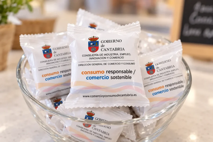 Gobierno de Cantabria · campaña de consumo responsable: caramelos promocionales