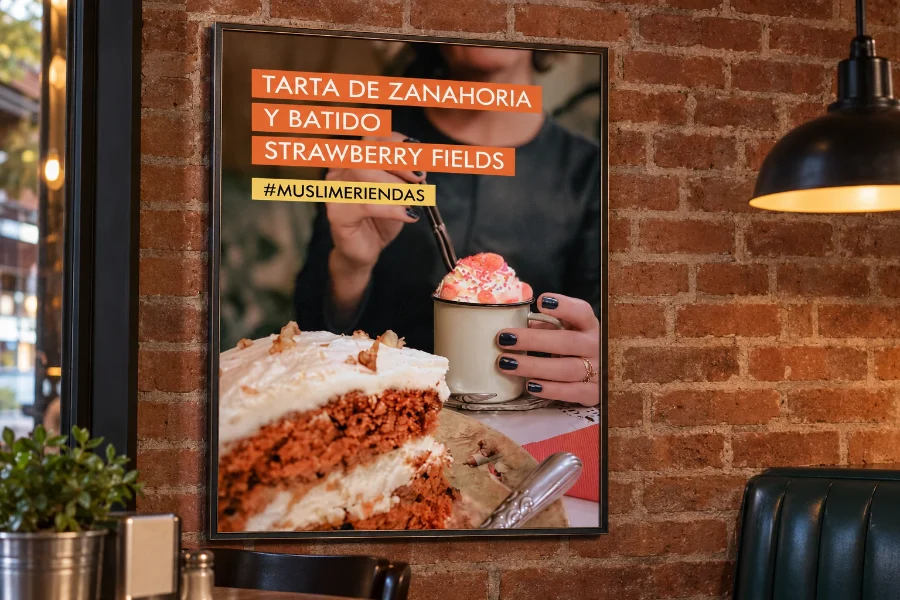 Musli · contenidos para redes: cartel de meriendas