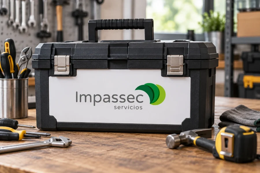 Impassec · identidad: maletín de herramientas