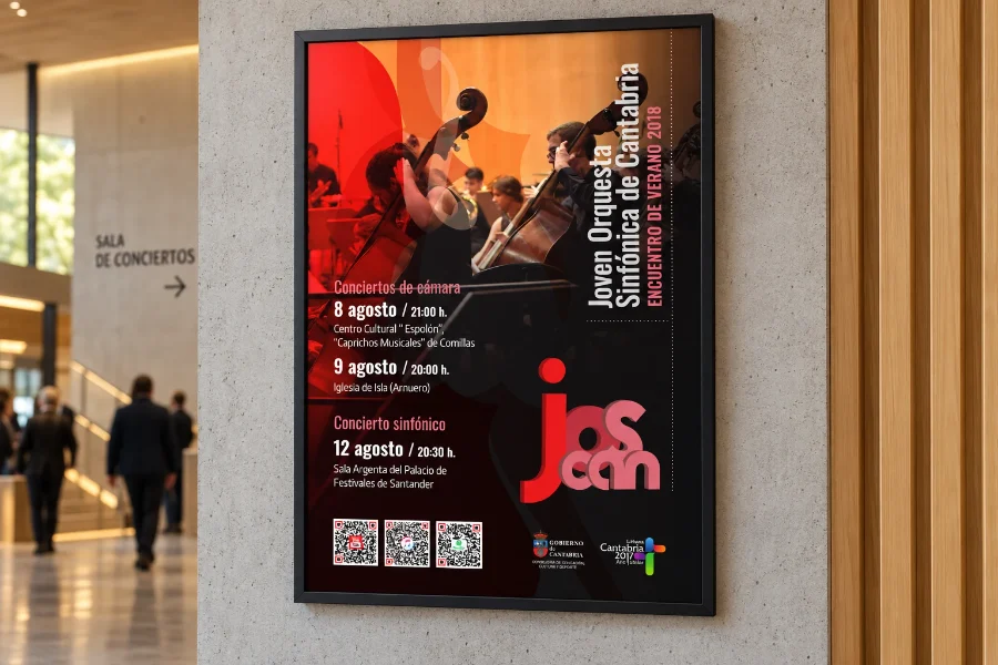 JOSCAN · encuentro de verano 2018: cartel en el auditorio