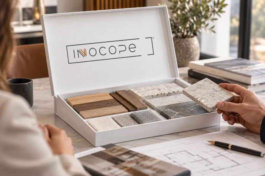 Innocope · identidad y web: carpeta de muestras