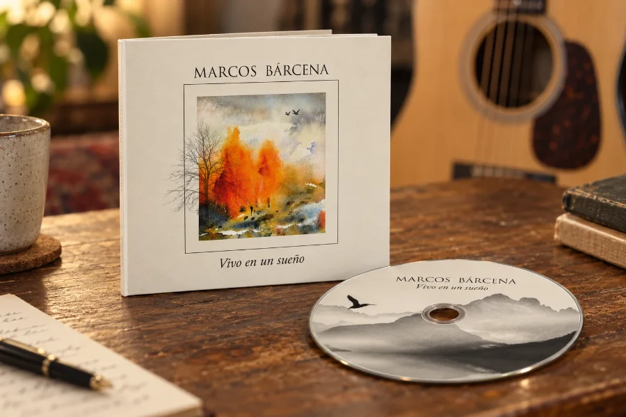 Marcos Bárcena · disco «Vivo en un sueño»: digipack y disco