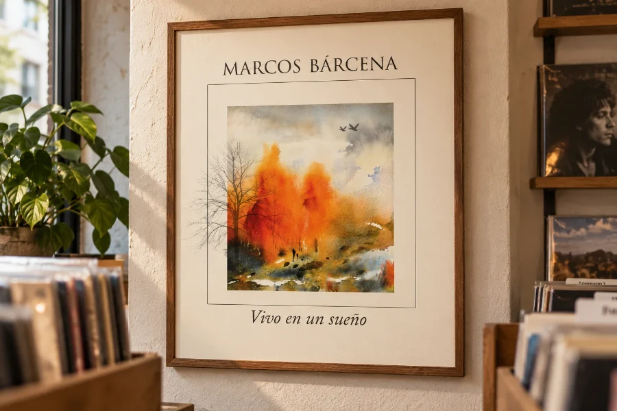Marcos Bárcena · disco «Vivo en un sueño»: cartel del álbum