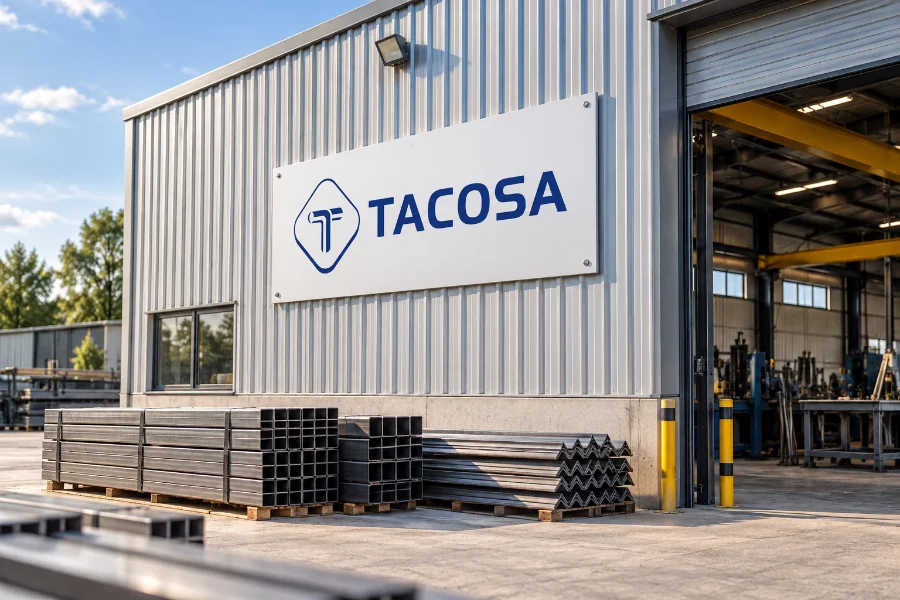 Tacosa · identidad: fachada industrial