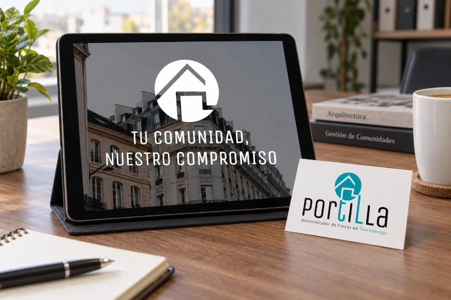 Portilla Administración de Fincas · identidad: campaña en la tableta