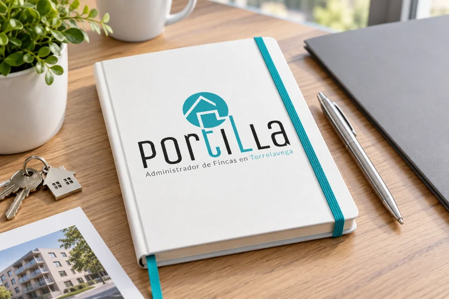 Portilla Administración de Fincas · identidad: cuaderno de la oficina