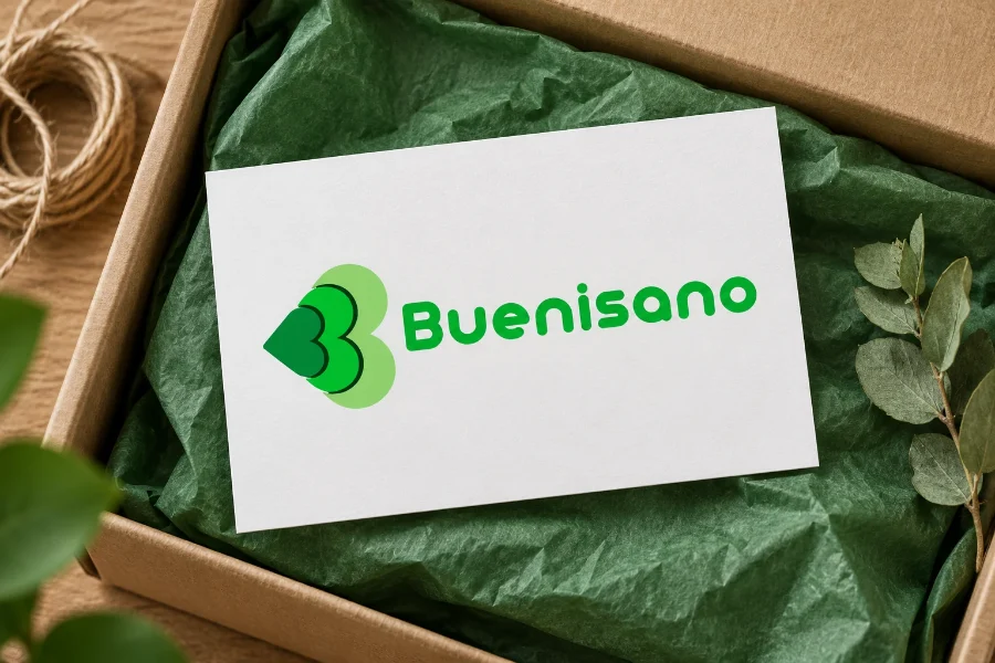 Buenisano · identidad: tarjeta del pedido