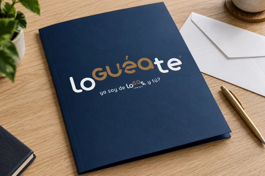 LoGOs Energía · campaña LoGuéate: carpeta comercial