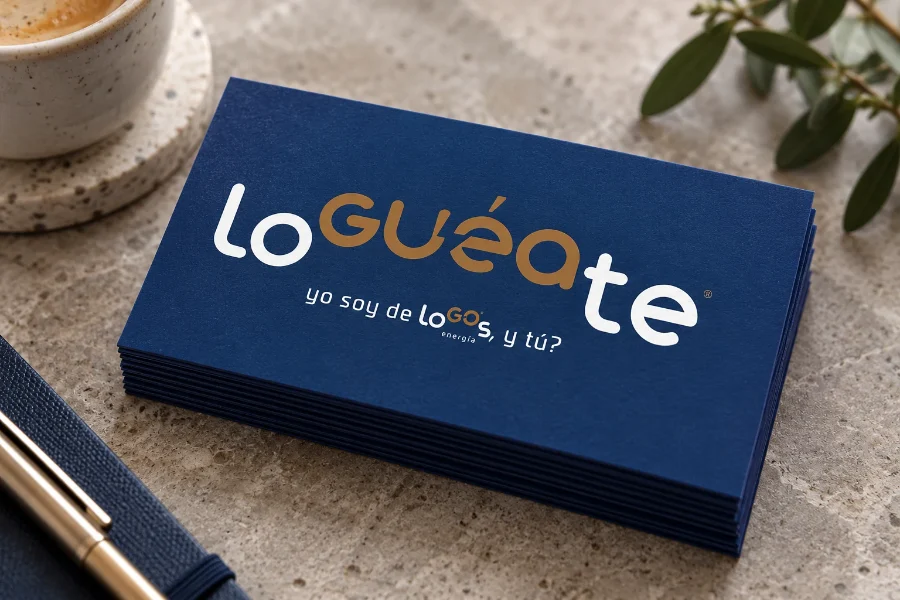 LoGOs Energía · campaña LoGuéate: tarjetón de la campaña