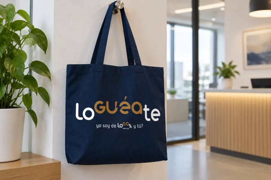 LoGOs Energía · campaña LoGuéate: bolsa promocional
