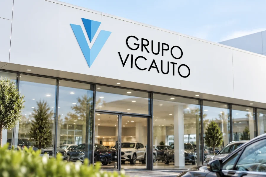 Grupo Vicauto · identidad: rótulo del concesionario
