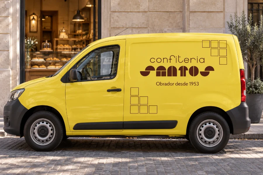 Confitería Santos · identidad: vehículo de reparto
