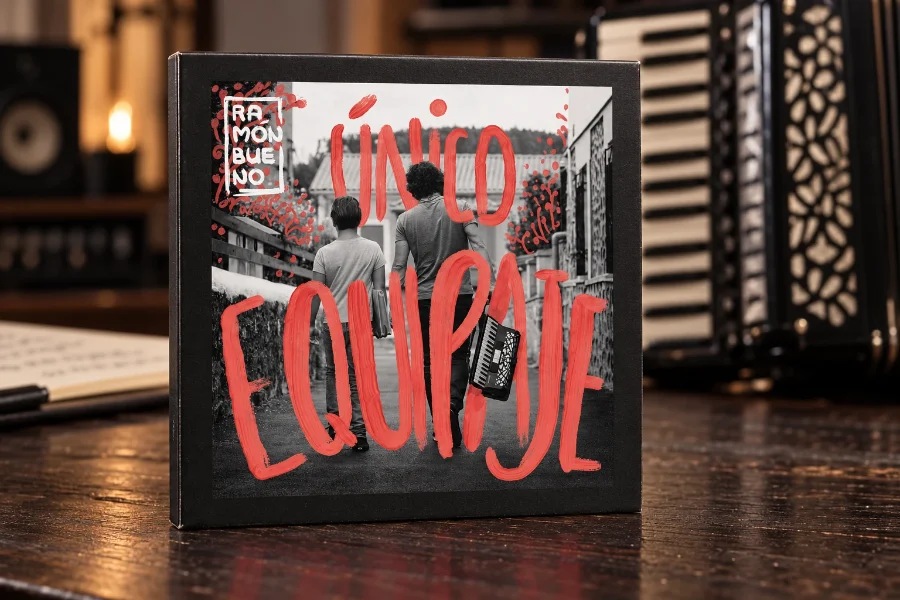 Ramón Bueno · disco «Único equipaje»: portada del digipack