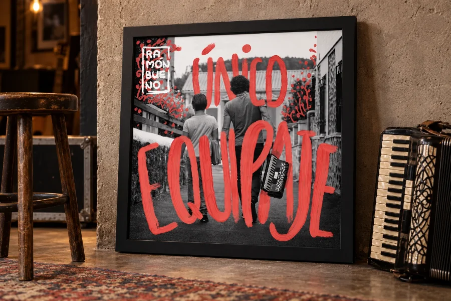 Ramón Bueno · disco «Único equipaje»: cartel promocional