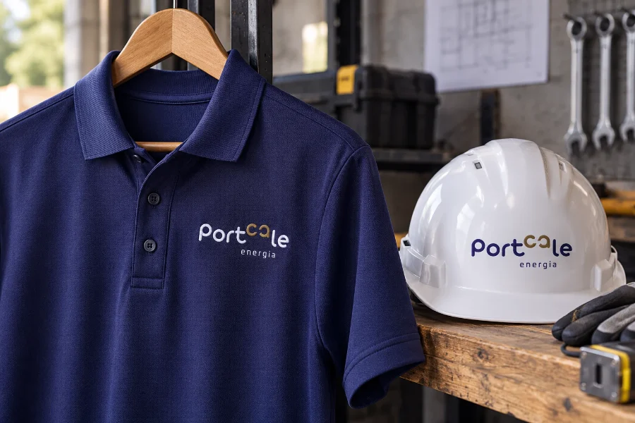 LoGOs · Portcale Energía: uniforme técnico