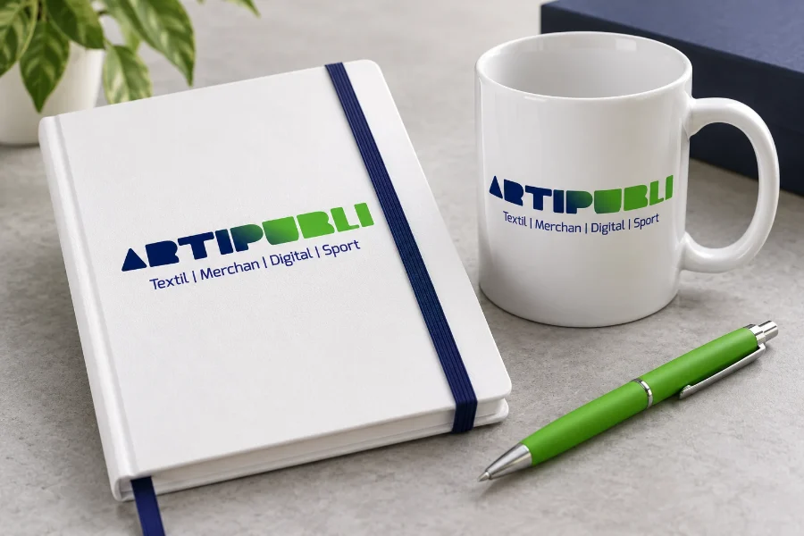 Artipubli · logotipo: cuaderno
