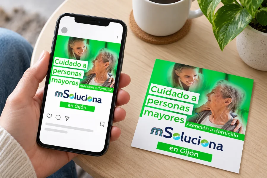 mSoluciona · redes sociales: campaña en el móvil