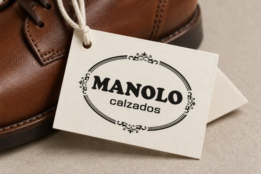 Calzados Manolo · identidad: etiquetas de producto