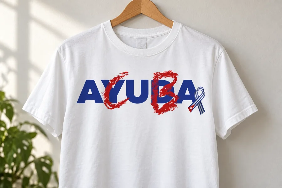 Rotary · Ayuda a Cuba: camiseta de la campaña