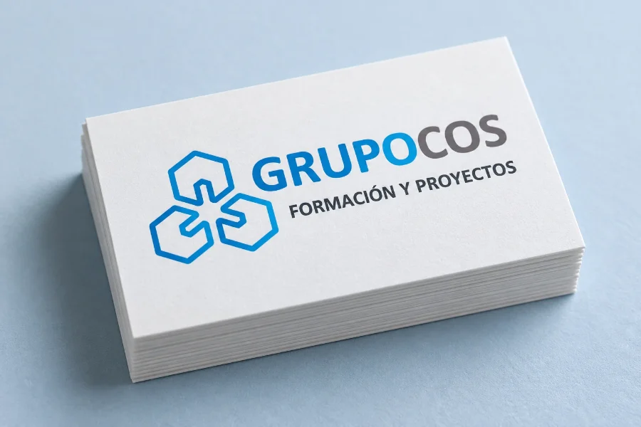 Grupo Cos · identidad: tarjetas corporativas
