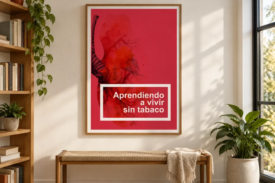 Gobierno de Cantabria · guías «Vivir sin tabaco»: cartel