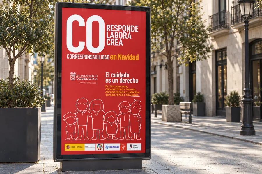 Corresponsabilidad · Navidad 2025: mupi de la campaña