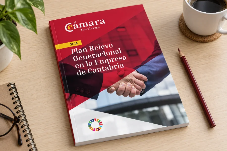 Cámara de Comercio · guía del Plan de Relevo Generacional: portada de la guía