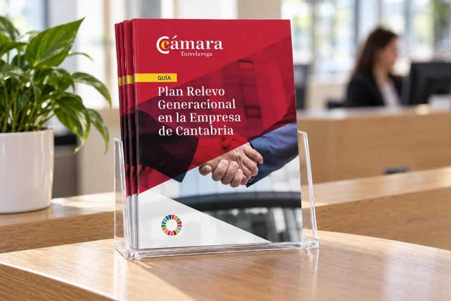 Cámara de Comercio · guía del Plan de Relevo Generacional: expositor de la guía