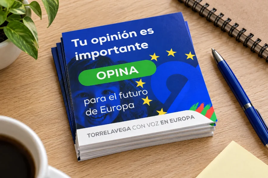 Torrelavega con voz en Europa: tarjetas de la campaña