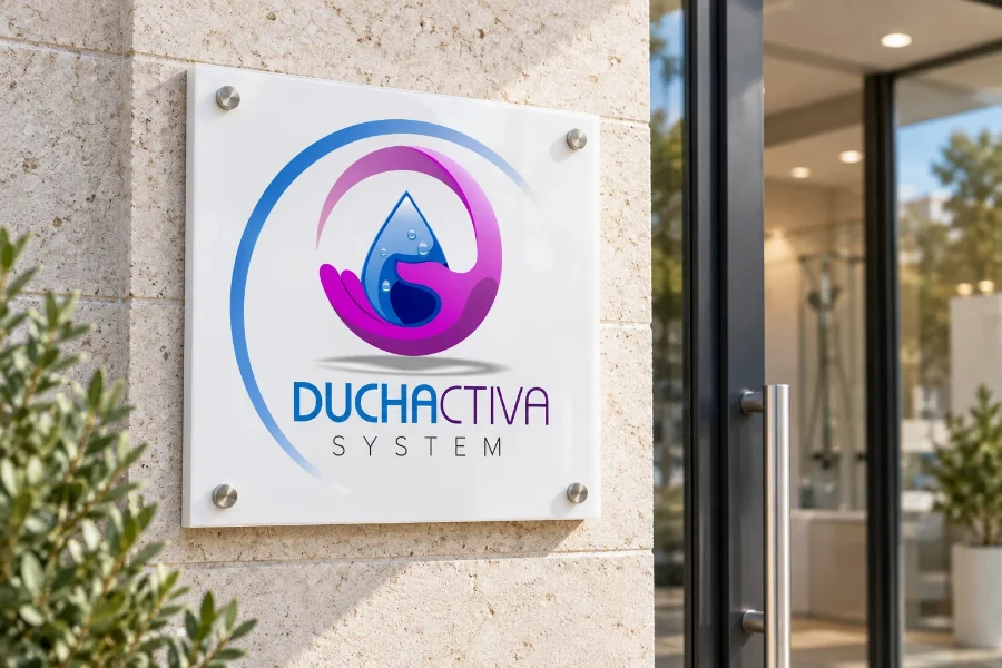 Duchactiva System · identidad: placa de fachada