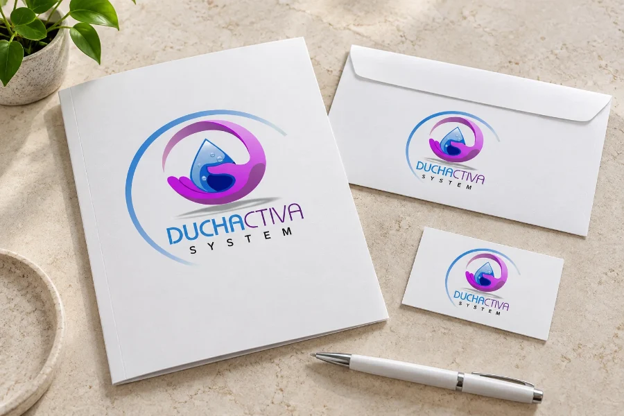 Duchactiva System · identidad: papelería de marca