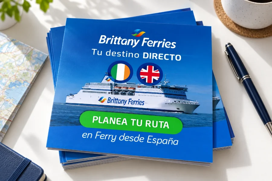 Brittany Ferries · campaña «Tu destino directo»: folletos de la campaña