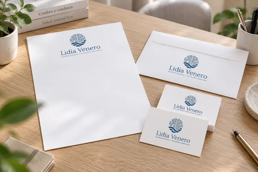 Lidia Venero · identidad: papelería